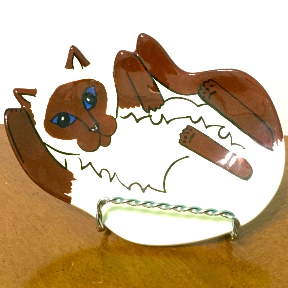 Vintage CATS By Nina Siamese Trinket Dish